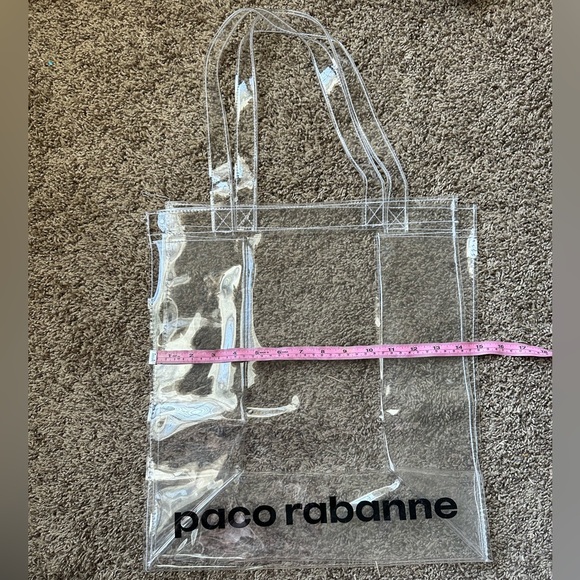 Paco Rabanne Large Clear Shopper Tote Bag Fashion - Picture 2 of 3